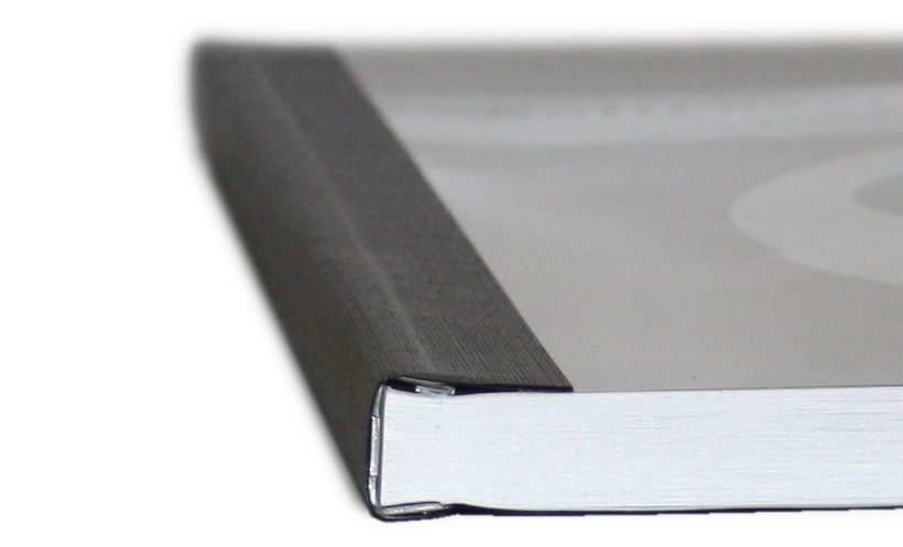 Softcover with steel rail